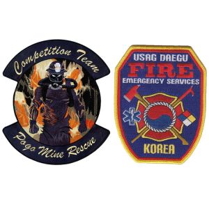 Cotton Twill Fire Department Patches