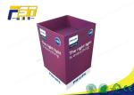 Eco - Friendly Paper Cardboard Recycling Bins Snacks Retail Point Of Purchase