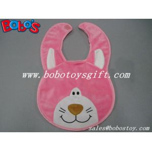 China 13&quot;Bandana Bibs Plush Pink Cat Baby Bibs factory