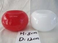 China Cup Glass Artcraft with different shape and color for Fashionable decoration factory