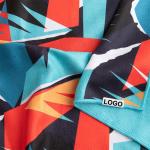 Printed Microfiber Waffle Golf Towel For Outdoor Activities 350 - 430gsm