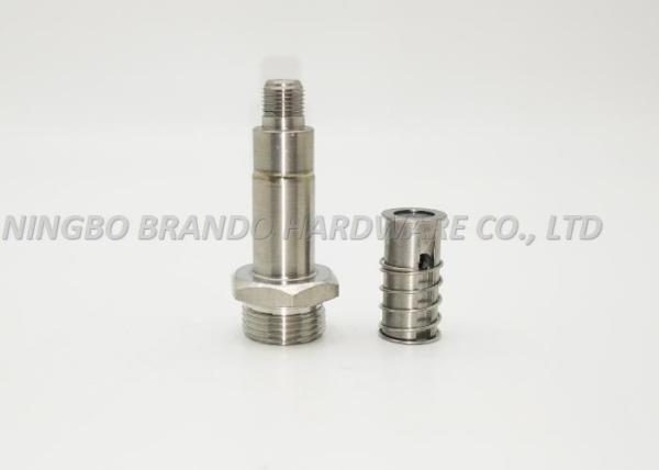 Vacuum High Pressure Fast Operation Solenoid Stem/Vertical Grooves Embed NBR