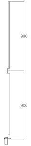 China UV Resistant UHF Antenna 13 DBi 50Ω 4 Meter Length 475±11MHz Frequency factory