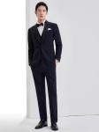 Button Fly Men's Slim Fit Wedding Suit Blazer Solid Dress Coat Business Male