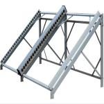 Galvanized Base Ground Mounted Solar PV Systems , Metal Photovoltaic Mounting