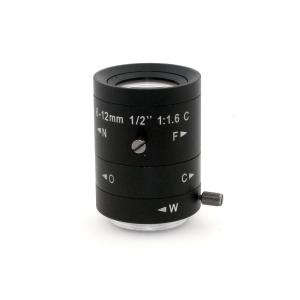 China C Mount HD Industrial Lens 3.0MP 6-12mm Vari - Focal Manual Iris For CCTV Camera factory