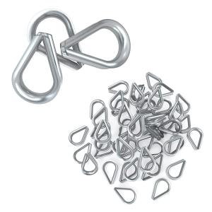 China Lightweight Practical Wire Rope Thimbles , Rustproof Stainless Steel Cable Thimbles factory