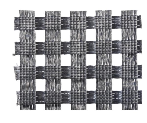Warp Knitted Grid Mesh Size 50.8mm Polyester Biaxial Geogrid Base Reinforcement