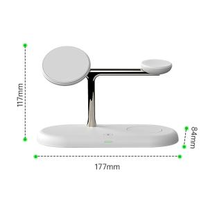 China abs zinc alloy material 7 In 1 Magnetic Wireless Charger Transmission distance charging distance ≤ 8mm factory