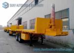 30 T Doubel Axles 20 feet Trailer , Flat Bed Dump container semi trailer