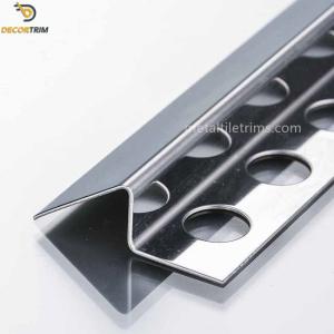 China SS304 Floor Transition Strip Different Heights 2.5 Meters Length factory