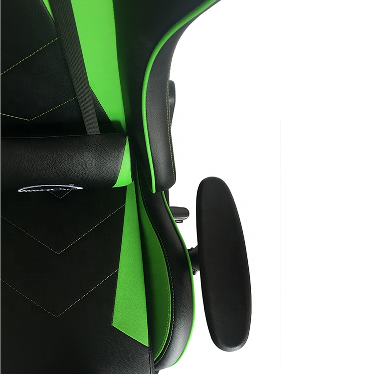 Office Furniture Green Ergonomic Swivel Gaming Chair with Adjustable Armrest and Height