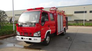 China ISUZU Emergency Rescue Dry Powder Fire Truck With Foam Combination factory