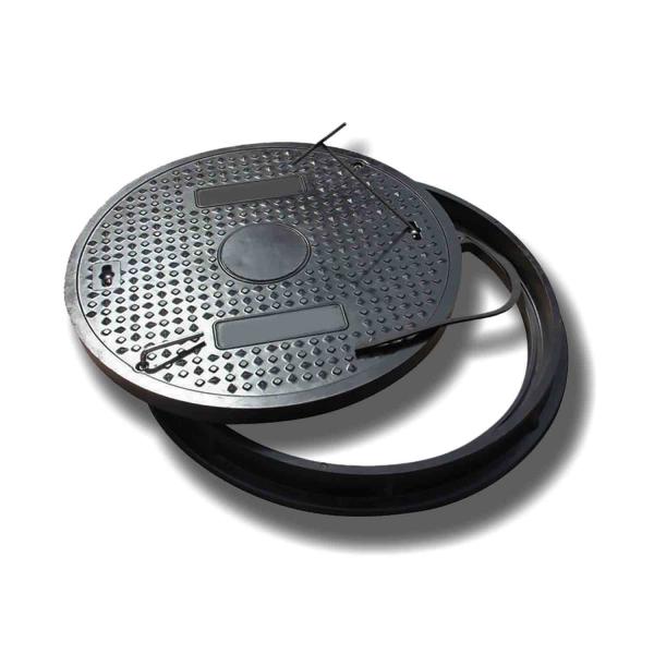 Ductile En124 D400 Hinged SMC BMC Composite Manhole Cover Price For Resin