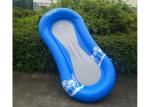 Blue Commercial Inflatable Water Toys Swim Floating Bed Size 170cm x 80cm