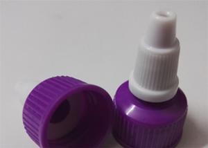 China 20 / 410 Purple / Grey Plastic Bottle Lids Twist Type Out Diameter 23 . 5MM factory