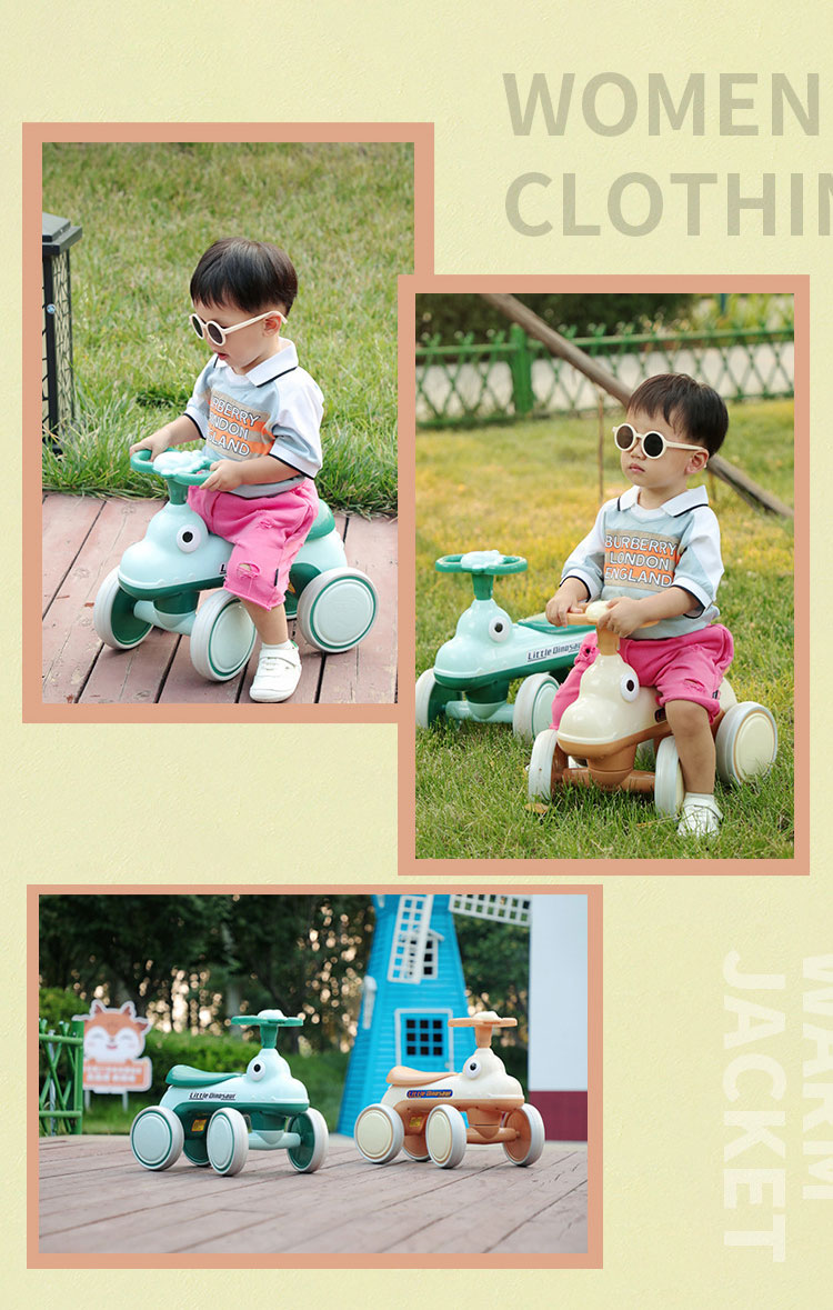 10-36 Months Toddlers Kids Ride On Toy Baby Balance Bike Non Pedal Design 50*27*40cm Size