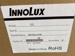 China Innolux 31.5inch Desktop Monitor M315DJJ-K30 Laptop Lcd Screen 3840x2160Pixels 139PPI 51PIN 12V Voltage Supply factory