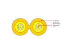 Indoor Simplex Duplex Fiber Cable Yellow Color For Communication Equipment