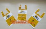 100 Compostable Biodegradable Shopping Bags - T-Shirt Style Carry Bags for Trash