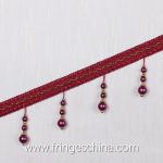 Handmade fashionable chain beads lace tassels fringes for curtain/sofa/pillow