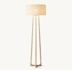 150W Hammered Iron Base Modern Standing Lamps For Living Room