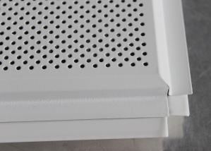 China Beveled Angle Lay In Acoustic Ceiling Tiles , Aluminium Commercial Ceiling factory