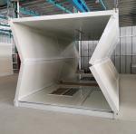 Steel Structure Container House Foldable Rock Wool / Glass Wool Insulation