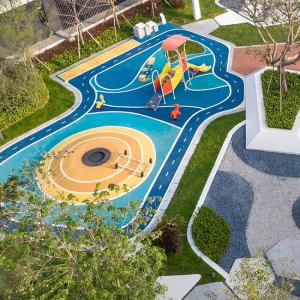 China Lead-Free Epdm Kindergarten Playground Surface Plastic Color Rubber Granules factory