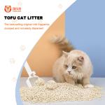 100% Eco Friendly Tofu Litter Flushable Natural Dust Free Cat Litter