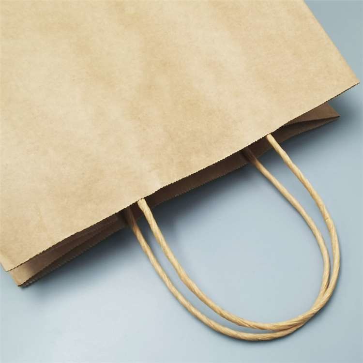 Custom Unique Colour Printing Kraft Paper Shopping Bags Commercial