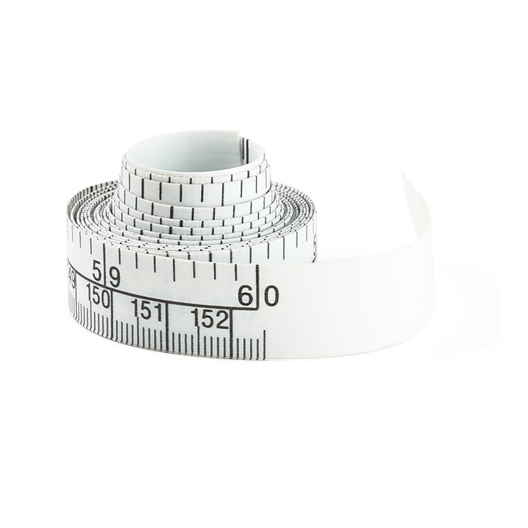 Wintape 60-Inch PE Non-PVC Measuring Meter Without Metal Ends White Flat Surface Soft Measuring Tape