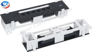China 1U 110 IDC Network Patch Panels Cat6 6 Port Wall Mount factory