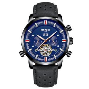 China Fashionable Sports Minimalist Mechanical Watch Leather Wrist Watch factory