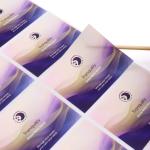 Waterproof Eco-friendly Paper Vinyl Adhesive Metal Stickers , Perfume/Cosmetics