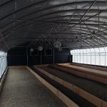0.13mm Black White Film Light Deprivation Greenhouse With Blackout System