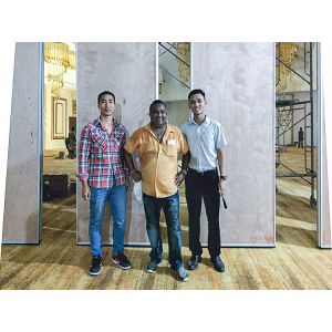 Soundproof Movable Partition Wall with 6061-T6 Aluminum Alloy Frame and 85mm