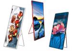 SMD2121 Free Standing Poster Display 1200nit Aluminum Cabinet For Shopping Mall