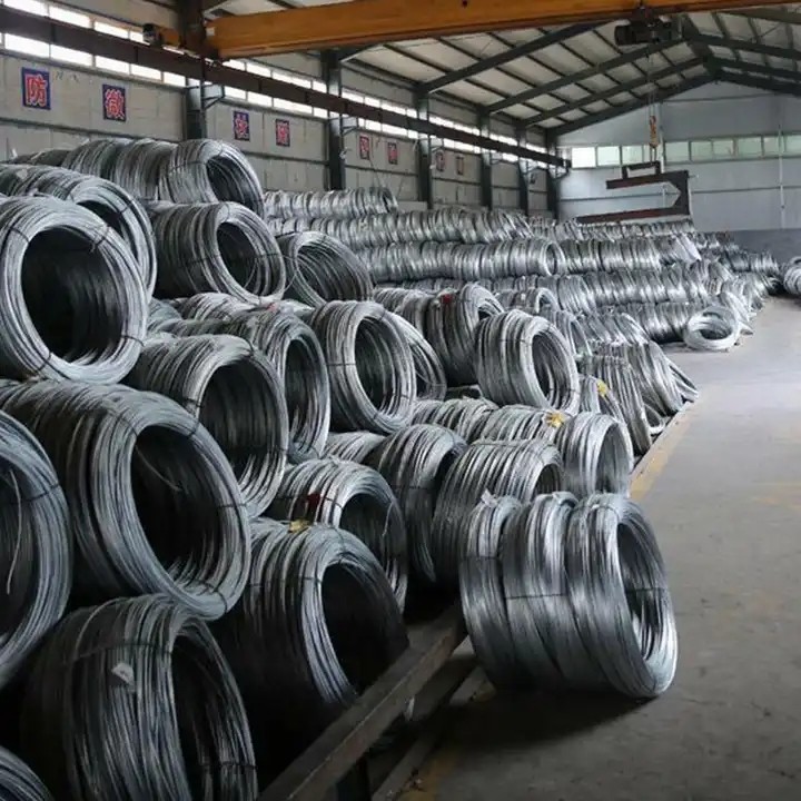 OD 1000-1500mm Galvanized Wire Coil 20-30g/M2 12 Gauge Galvanized Steel Wire