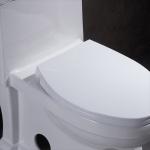 Heritage American Standard One Piece Elongated Toilet Soft Closing Seat 29in