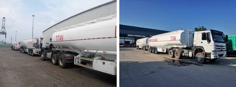 Carbon Steel 3 Axle 40cbm Diesel Fuel Tanker Trailer