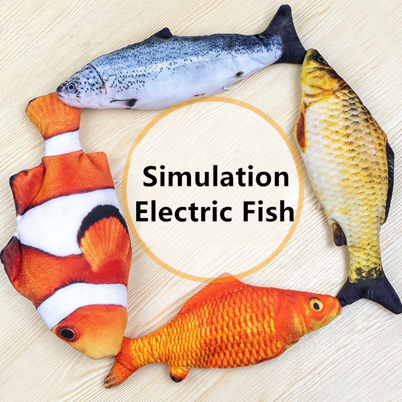 Cat Toy Simulation Fish Cat Toy Electric Cat Toy Fish Self Hi USB Charging Cat Products