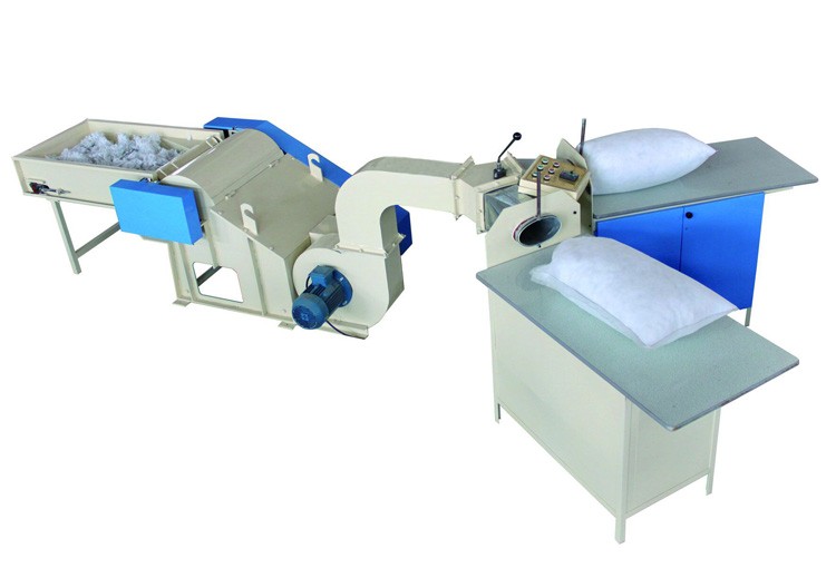 Auto Polyester Fiber Filling Machine For Sleeping Pillow Body Pillow 120kg H