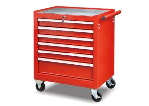 China Assembly 6 Drawer Mechanic Tool Cabinet Tubal Side Handle Type Long Lifespan factory