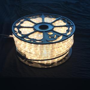 China AC110V / 220V LED rope light 50M roll packing Christmas decorative lighting diameter 13mm Clear PVC housing multi color factory