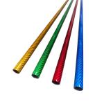 High Intensity Colored Wrapped Carbon Fiber Tube 3K Twill