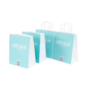 China Custom CMYK Shop Packaging Boutique Paper Bags Retail Recycled Paper Gift Bags factory
