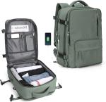 Hiking School Weekender Overnight Travel Bag Large Capacity Waterproof Green