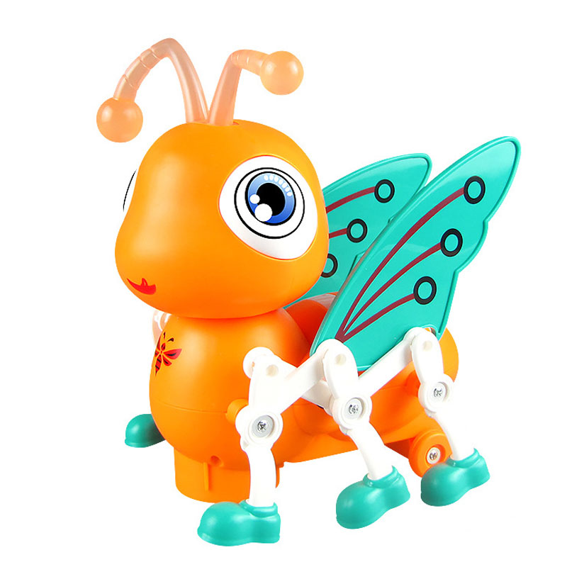 Plastic Electric Transparent Gear Fish Glowing Music Universal Walking Swing Fish Puzzle Toy