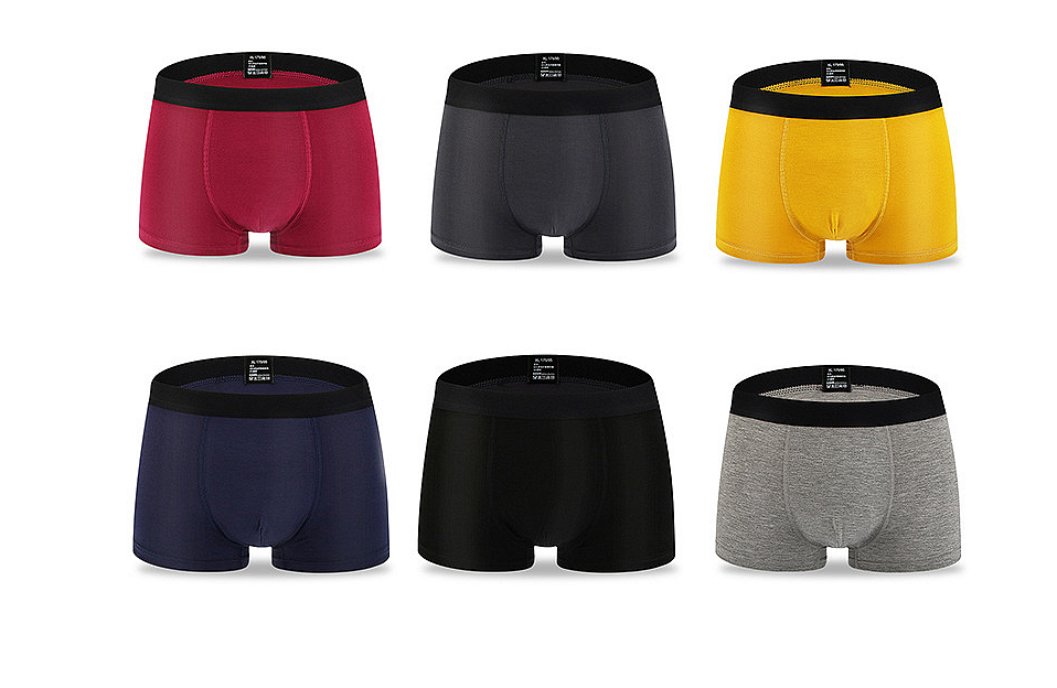 Customized Breathable Bamboo Fiber Underwear Mid Rise Plus Size Men Boxer Briefs